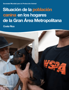 Situación de la población canina en los hogares de la Gran Área