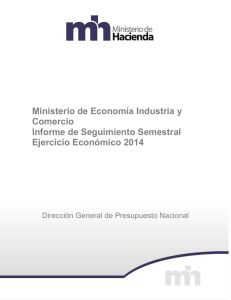 Ministerio de Economía Industria y Comercio Informe de
