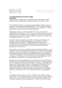 La intervención de la CIA en Chile