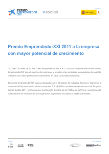 Premio EmprendedorXXI 2011 a la empresa con mayor potencial de