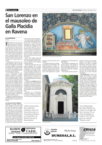 San Lorenzo en el mausoleo de Galla Placidia en Ravena