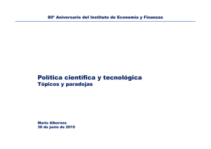 Política científica y tecnológica - Instituto de Economía y Finanzas