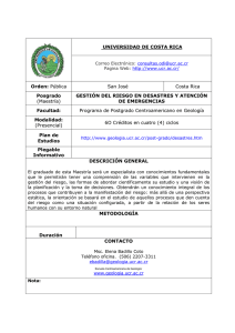 UNIVERSIDAD DE COSTA RICA Orden: Pública San José Costa