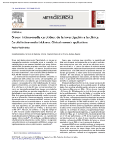 Grosor íntima-media carotídeo: de la investigación a la clínica