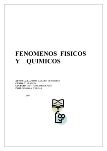 FENOMENOS FISICOS Y QUIMICOS