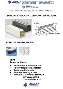 soporte para unidad condensadora piso de apoyo en pvc
