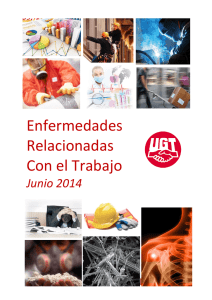"Enfermedades relacionadas con el trabajo" junio 2014