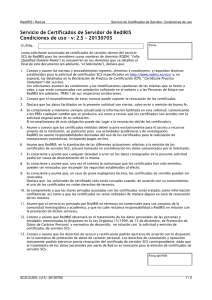 SCS - Documento de condiciones de uso