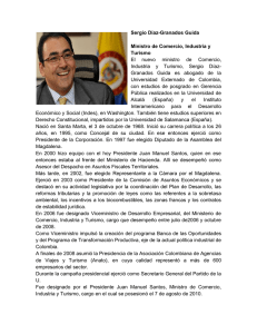 Sergio Díaz-Granados Guida Ministro de Comercio, Industria y