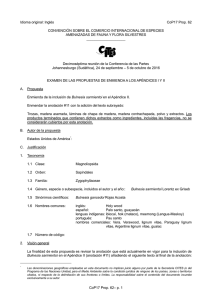 Proposal for amendment of Appendix I or II for CITES CoP16