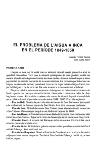 EL PROBLEMA DE L`AIGUA A INCA