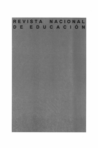 Revista Nacional de Educación - Ministerio de Educación, Cultura y