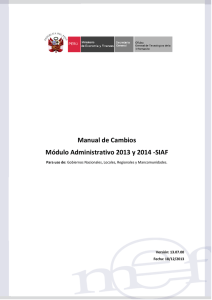 Manual de Cambios Módulo Administrativo 2013 y 2014 -SIAF
