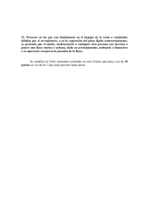 32. Procesos en los que con fundamento en el impago de la renta o