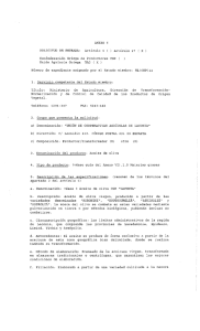 ANEXO I SOLICITUD DE ENTRADA: Artículo 5 ( ) Artículo 17 ( X ) 2