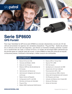 Serie SP8600 Especificaciones