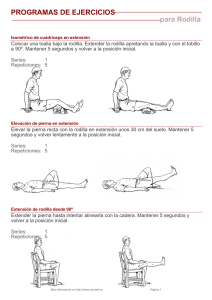 ejercicios para artrosis en rodilla