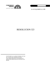 SUSTITUCION DE LAS RESOLUCIONES 336 Y 442 DE LA JUNTA