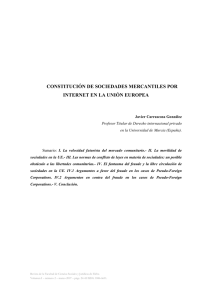 constitución de sociedades mercantiles por internet en la unión