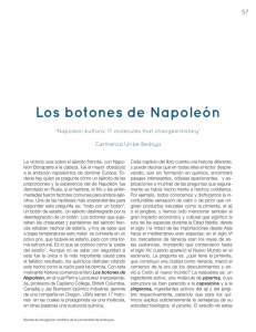 Los botones de Napoleón - Universidad de Antioquia