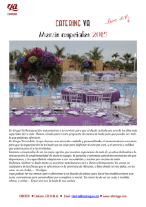 menus catering ya bodas 2015