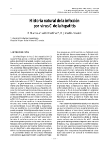 Historia natural de la infección por virus C de la hepatitis