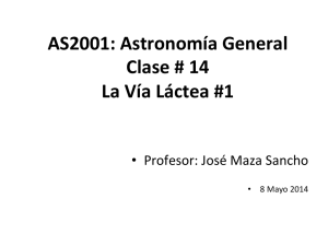 AS2001: Astronomía General Clase # 14 La Vía Láctea #1