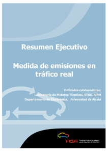 Resumen Ejecutivo Medida de emisiones en tráfico real