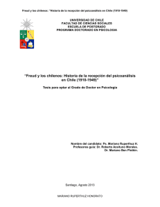 “Freud y los chilenos: Historia de la recepción del psicoanálisis en