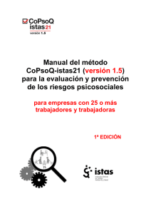 Manual del método CoPsoQ-istas21 (versión 1.5) para la