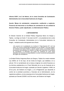 INFORME 5- 2011 MESAS DE CONTRATACION. PODER