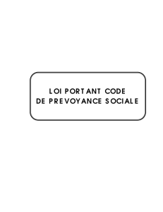 loi port ant code de prevoyance sociale