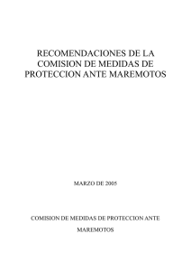 recomendaciones de la comision de medidas de proteccion ante