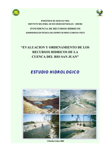 estudio hidrologico