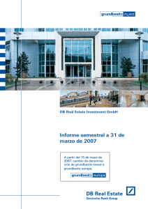 Informe semestral a 31 de marzo de 2007