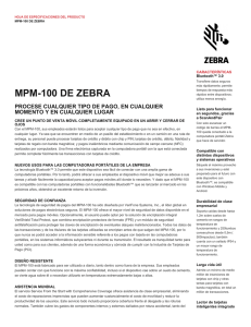 MPM-100 Spec Sheet - Spanish