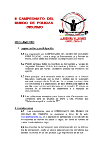 III CAMPEONATO DEL MUNDO DE POLICIAS CICLISMO