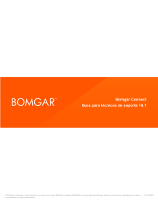 Bomgar Connect Guía para técnicos de soporte 16.1