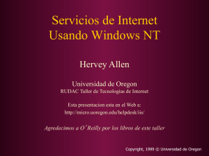 Servicios de Internet Usando Windows NT