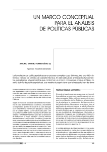 un marco conceptual para el análisis de políticas públicas