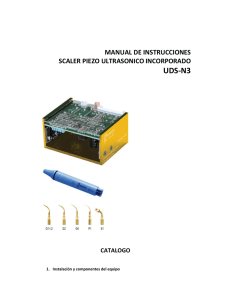manual de instrucciones scaler piezo ultrasonico incorporado uds-n3