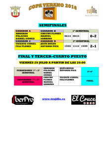 SEMIFINALES FINAL Y TERCER-CUARTO PUESTO 0-2