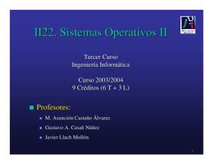 II22. Sistemas Operativos II