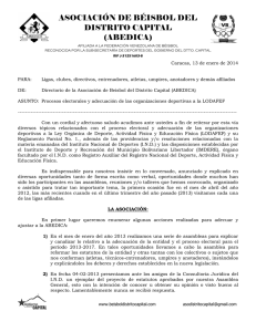 ASOCIACIÓN DE BÉISBOL DEL DISTRITO CAPITAL (ABEDICA)