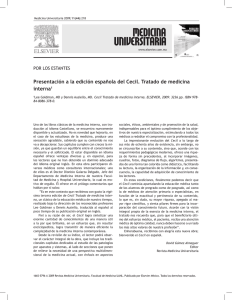 Presentación a la edición española del Cecil. Tratado de medicina