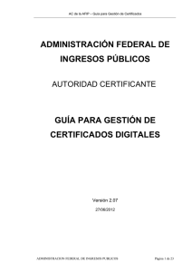 guía para gestión de certificados digitales