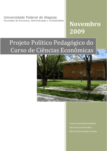 Projeto Político Pedagógico do Curso de Ciências Econômicas