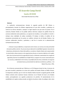 El Acuerdo Camp David - SeDiCI - Universidad Nacional de La Plata