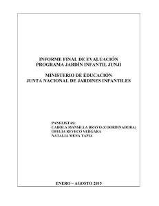 informe final de evaluación programa jardín infantil junji