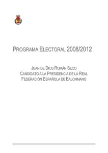 PROGRAMA ELECTORAL- JUAN DE DIOS ROMAN